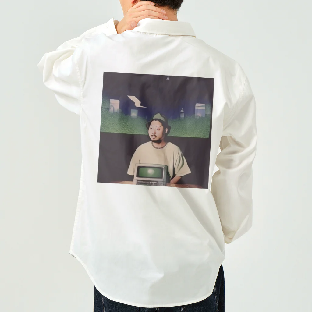 Vintage Hi-Tecのcomputer lover rapper Work Shirt