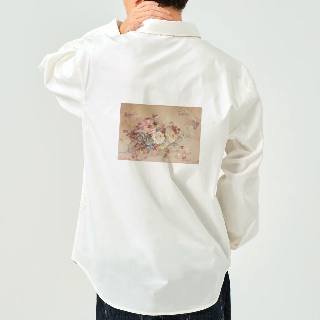 public2024のピンクと黄色のバラ Work Shirt