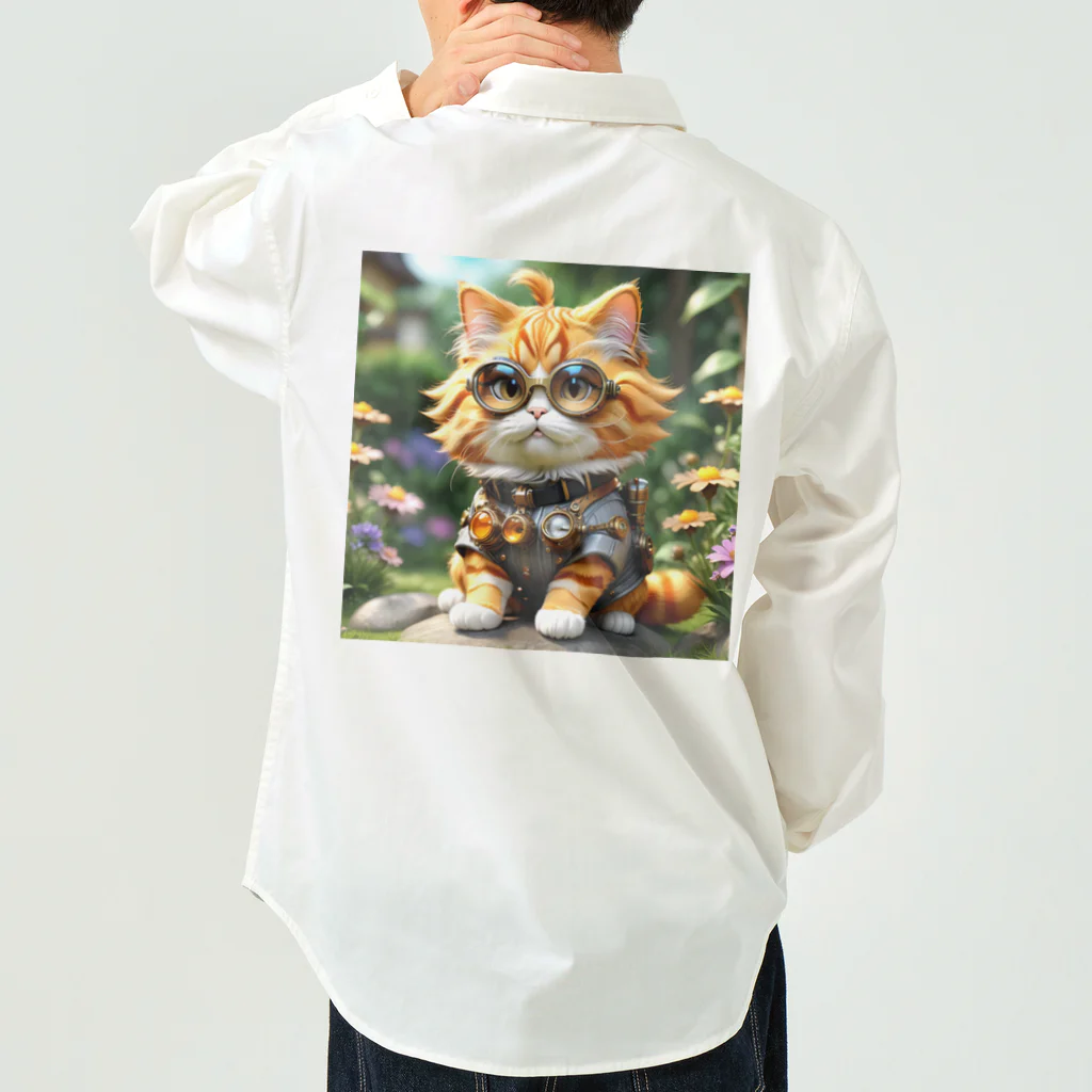 モノモノクローゼットの研究猫 ワークシャツ