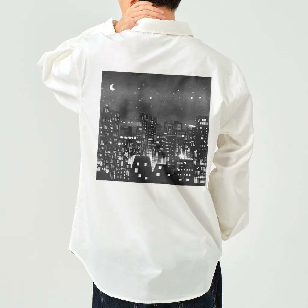 MEGROOVEの都会の夜景🏙 Work Shirt