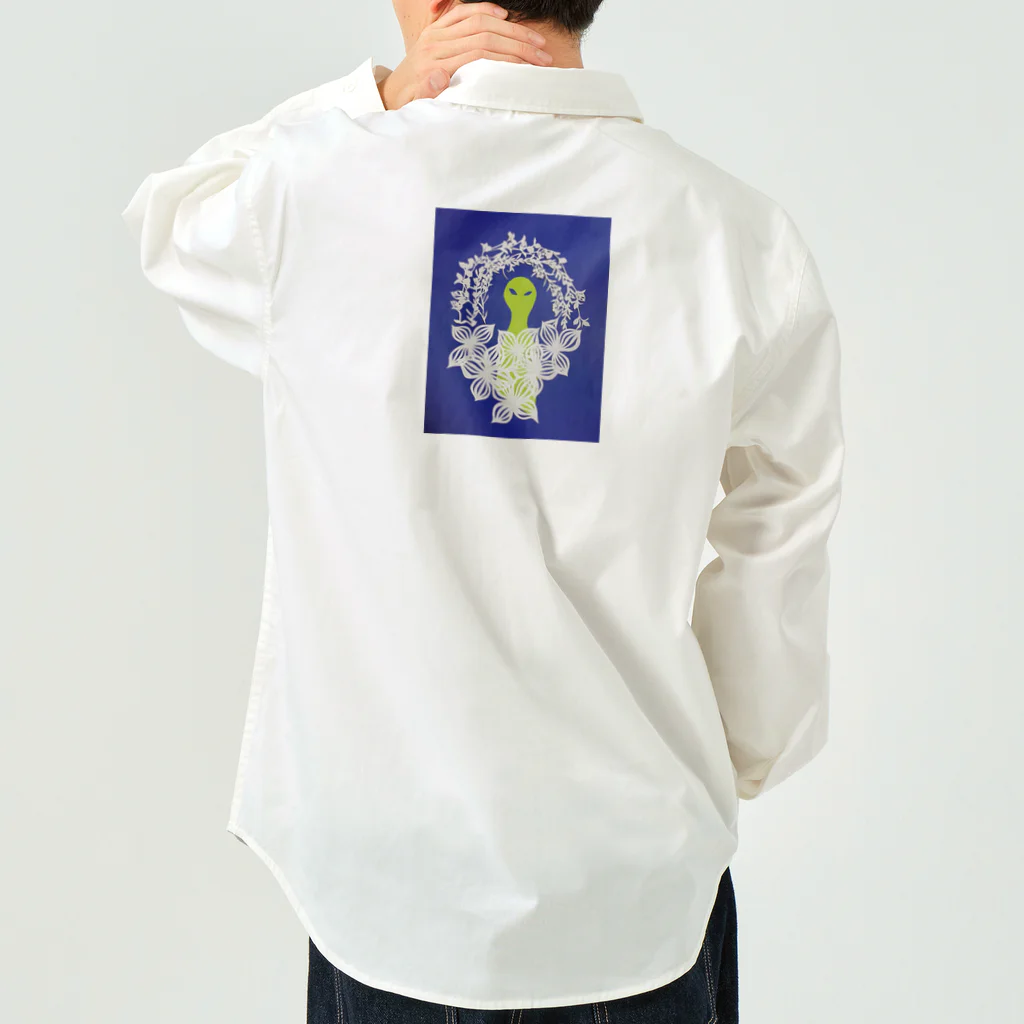 ジュンキチの宇宙人　グリーン Work Shirt