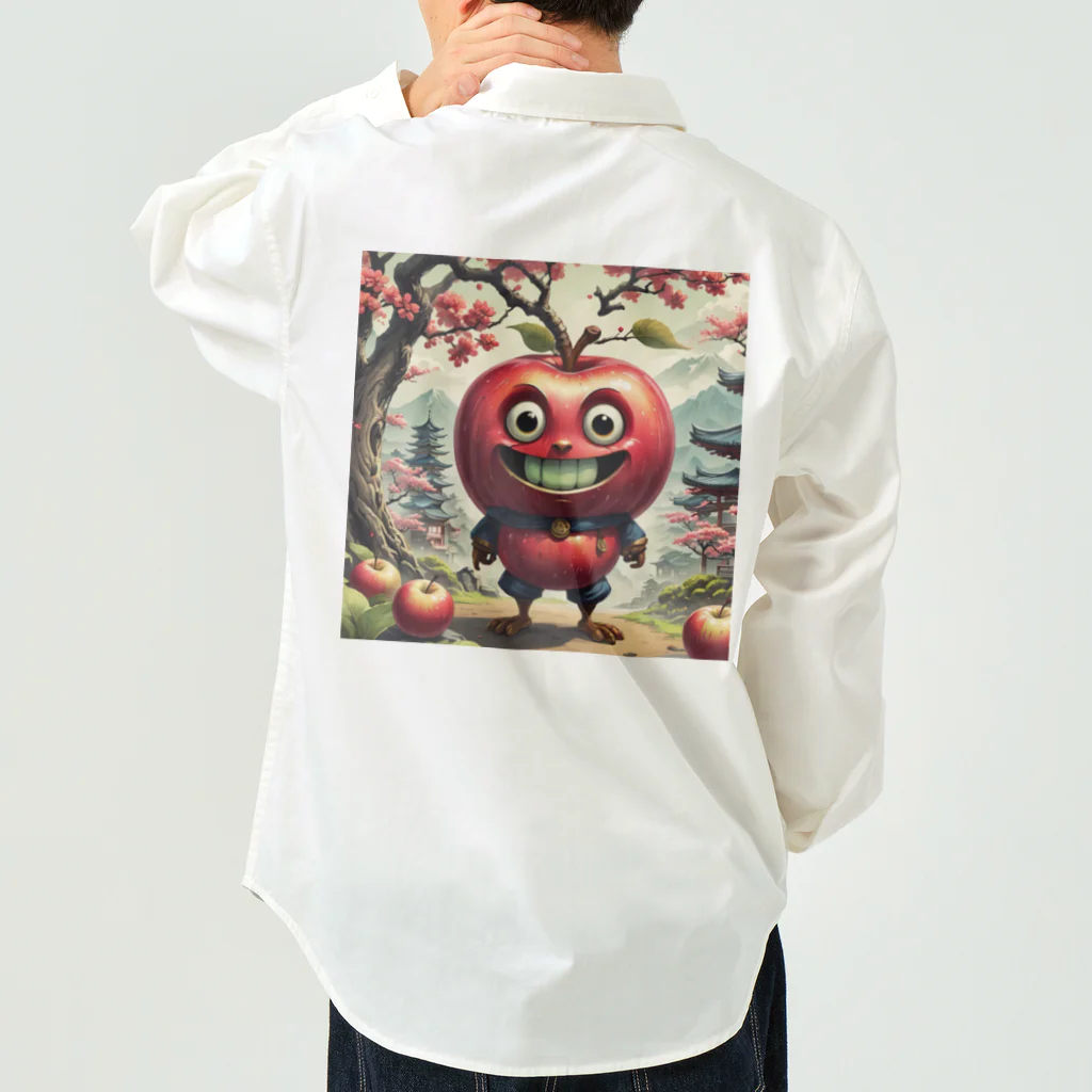 AI妖怪大図鑑のりんご妖怪　スティーブン・ツガール ワークシャツ
