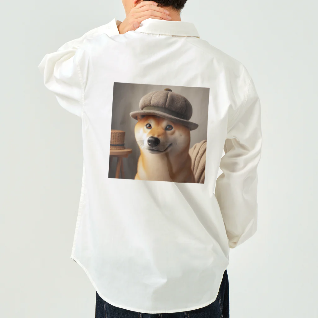 ANTARESのおでかけ柴犬 Work Shirt