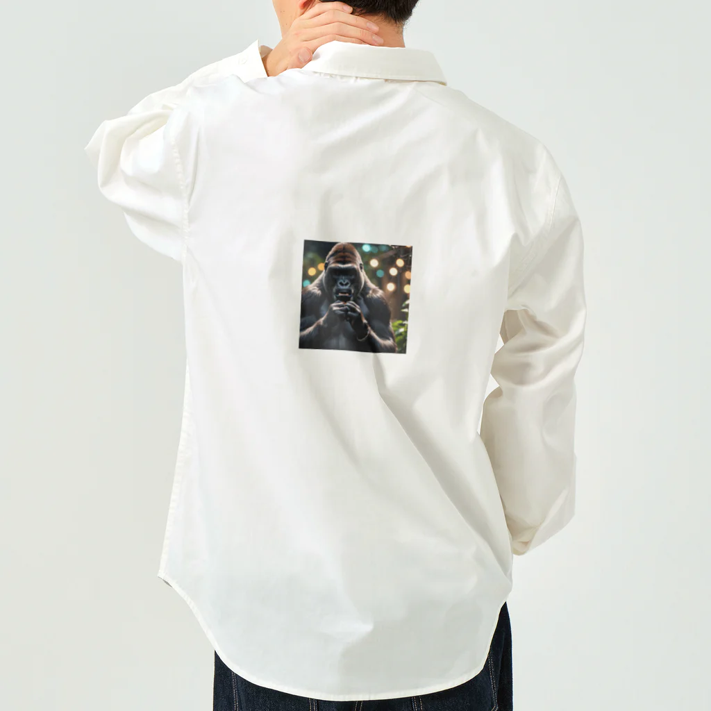 fumi_sportsの泣き虫ゴリラ Work Shirt