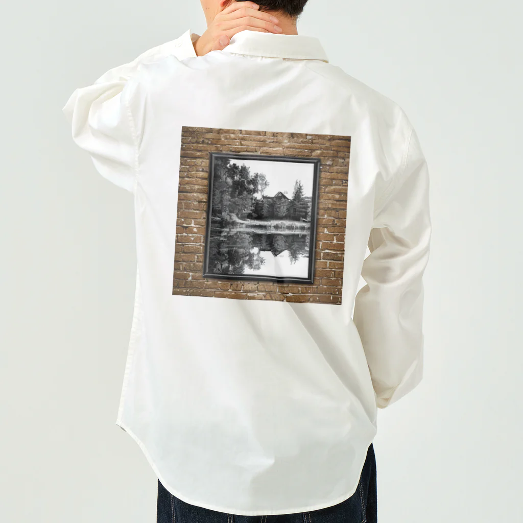 yasuwoのレトロ　風景 Work Shirt