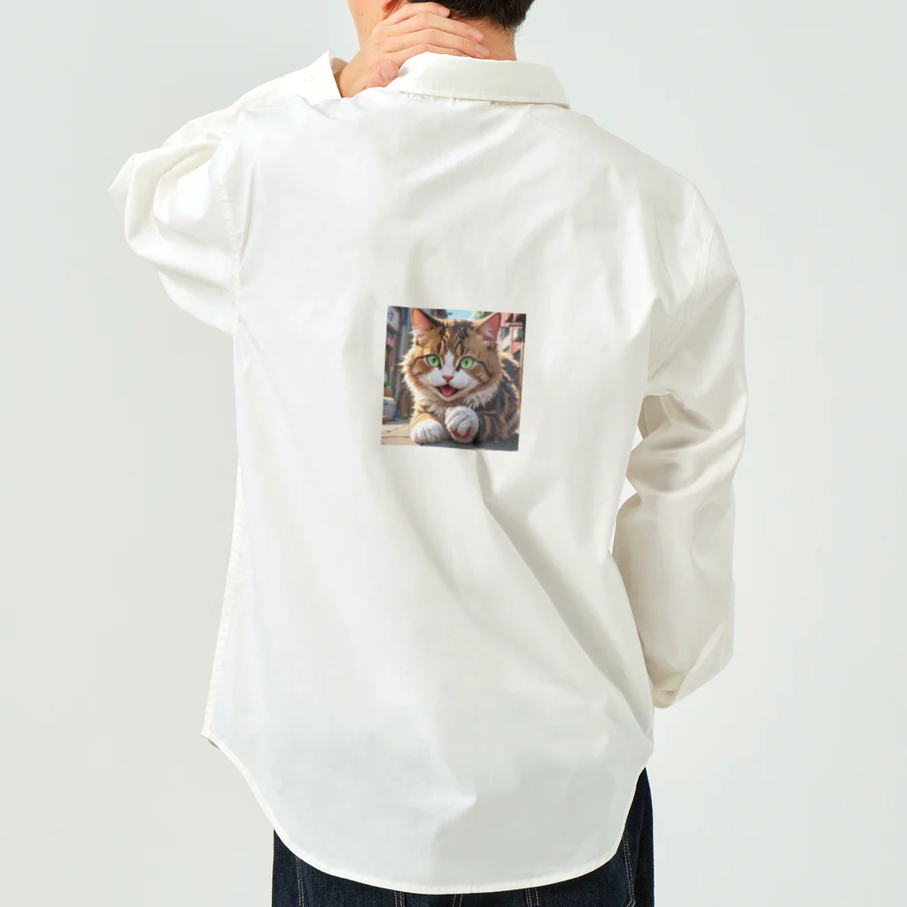 oz-chanの何かしようとしてる猫 Work Shirt