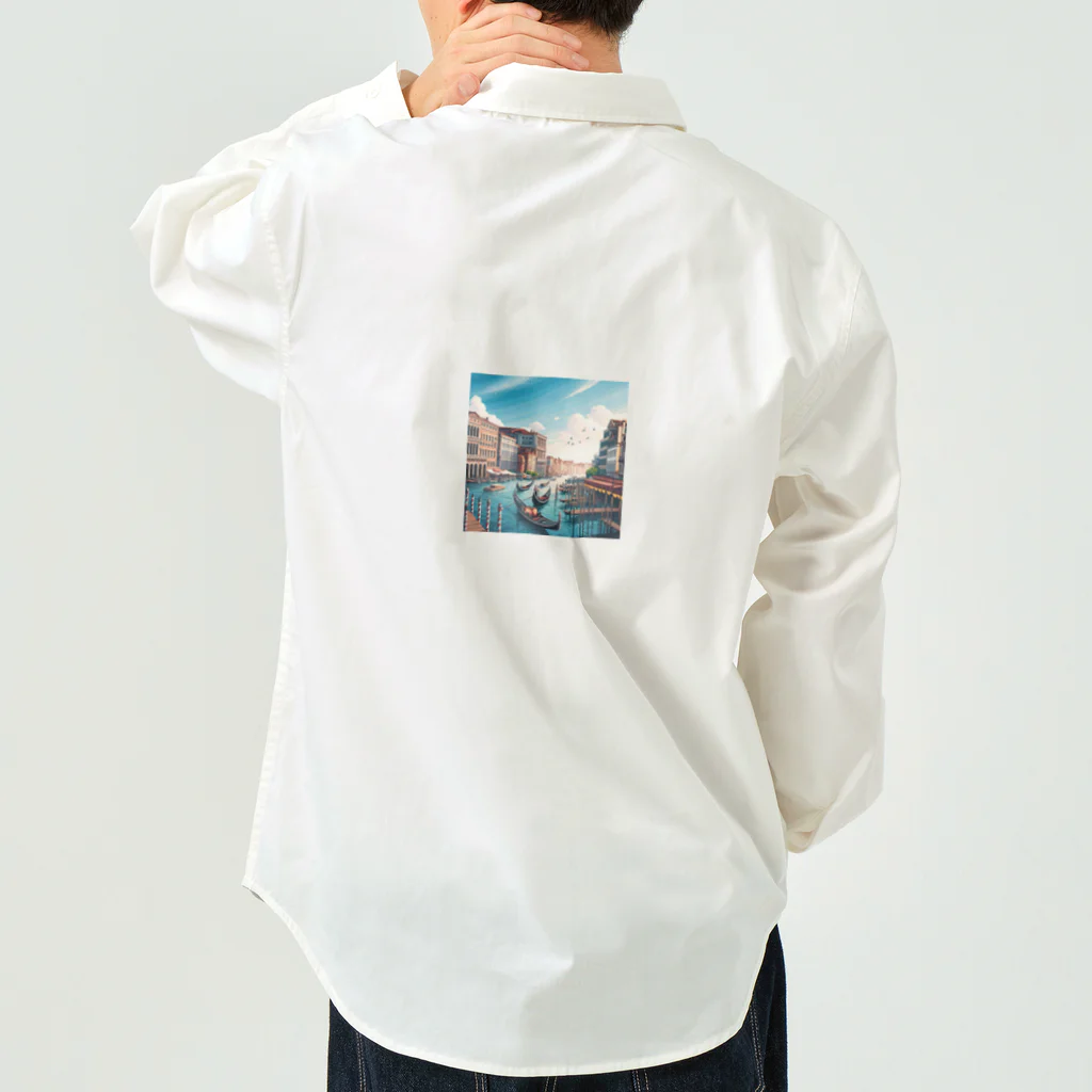 Pixel Art Goodsのヴェネチア（pixel art） Work Shirt