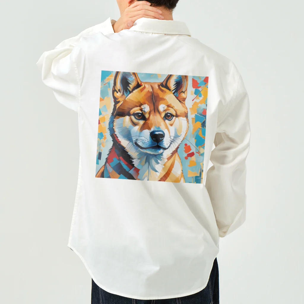 KAPPA TRAVEL GOの柴犬の幾何学 Work Shirt