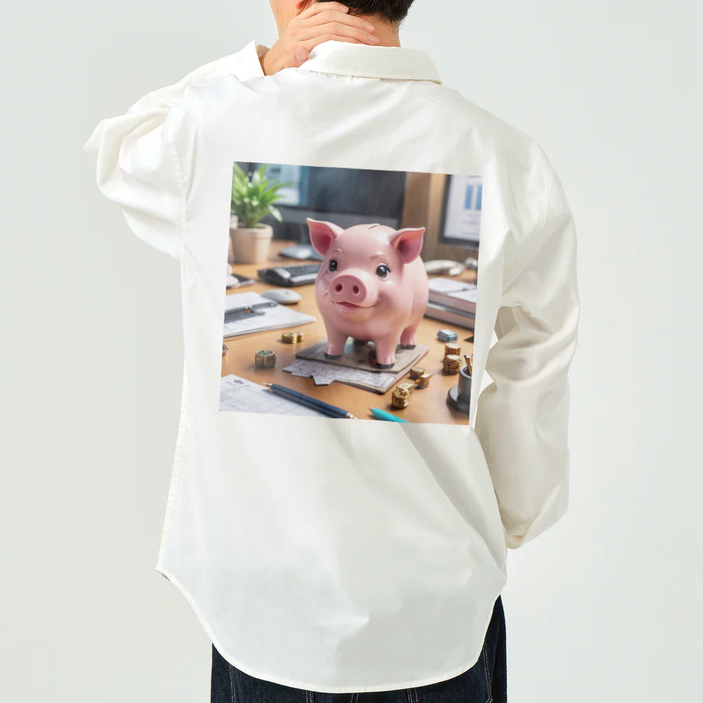 MTHの会社のビジネスモデルを構築するミニブタ Work Shirt