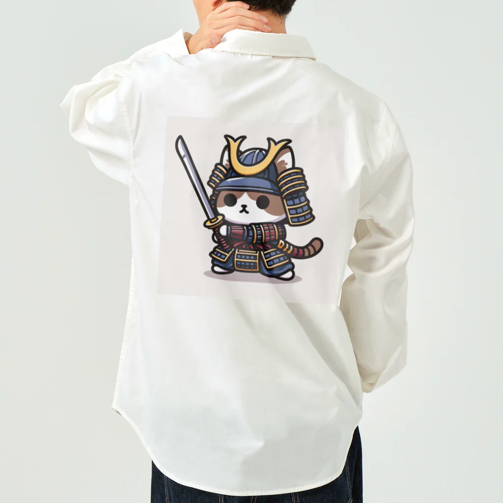 にゃんラボの武士にゃんこ Work Shirt