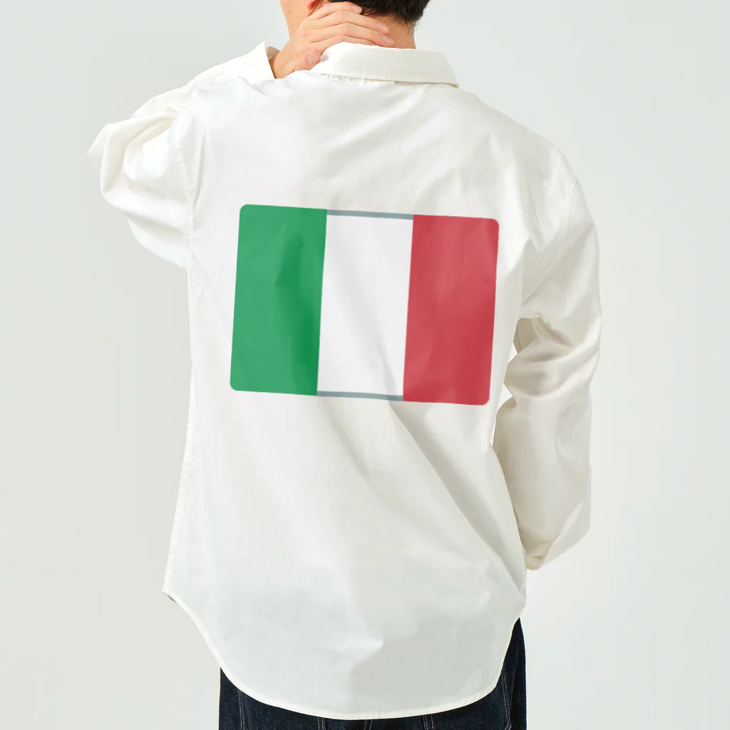 お絵かき屋さんのイタリアの国旗 Work Shirt