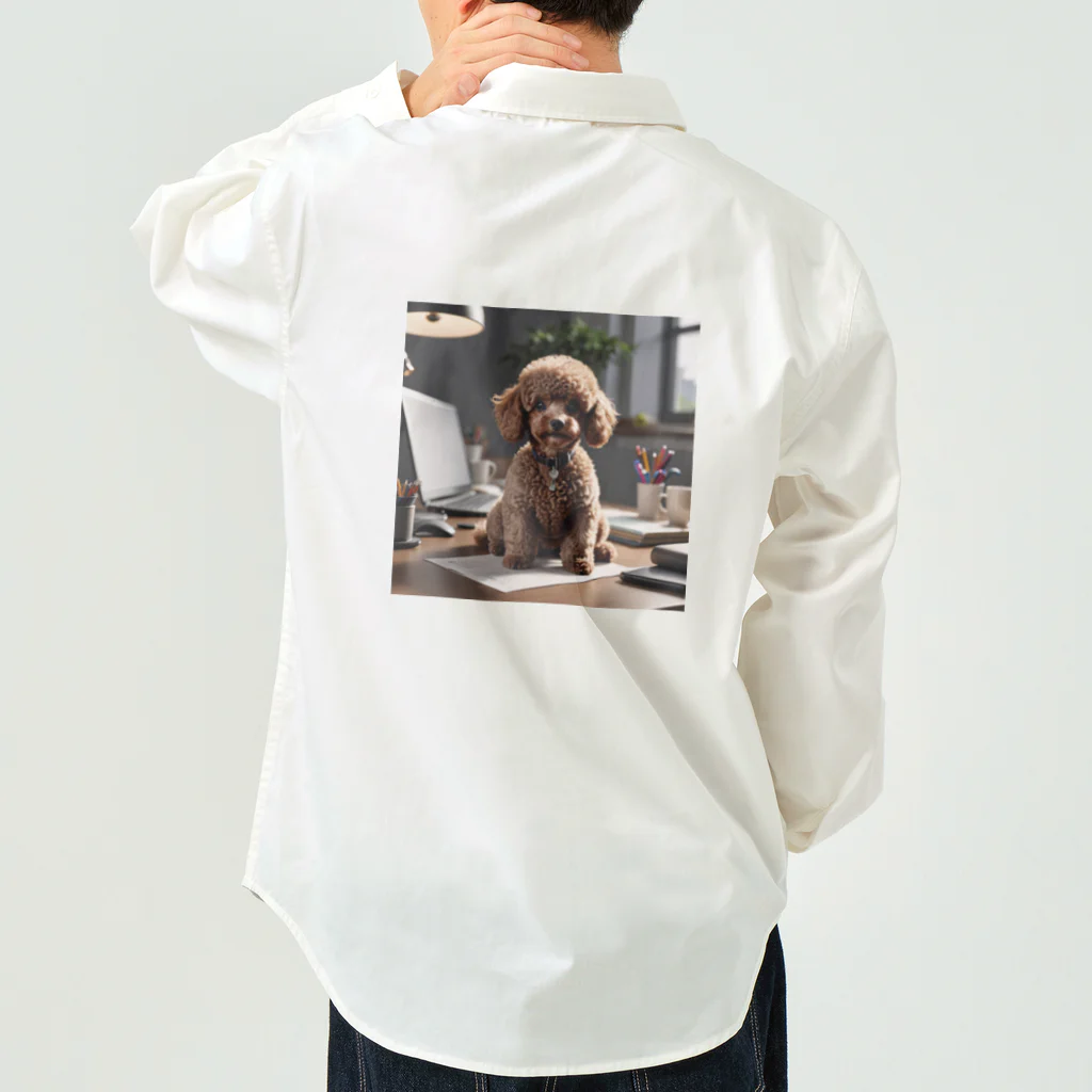 oshare_kurashiのいぬこりワン業（トイプードル） Work Shirt