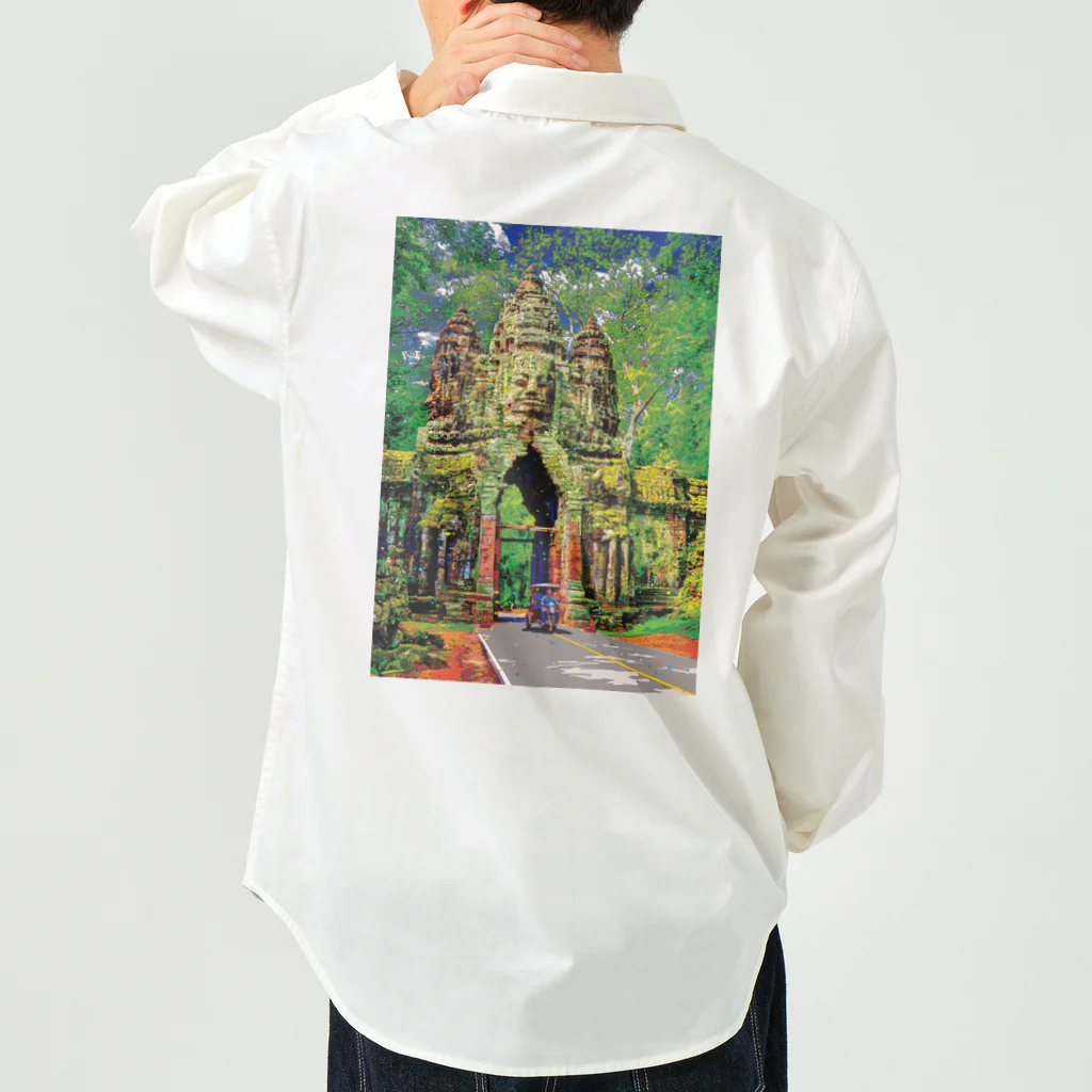 GALLERY misutawoのカンボジア アンコール・トムの北大門 Work Shirt