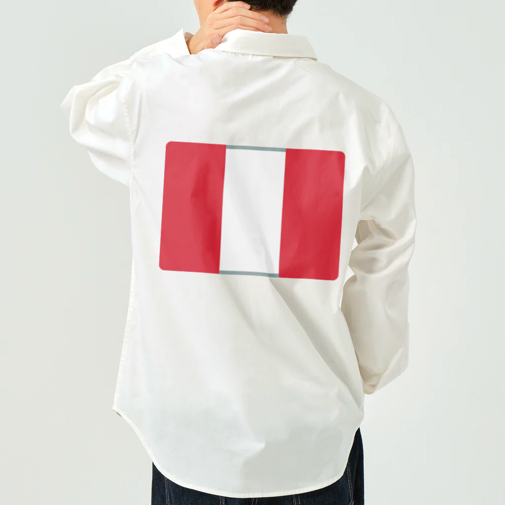 お絵かき屋さんのペルーの国旗 Work Shirt