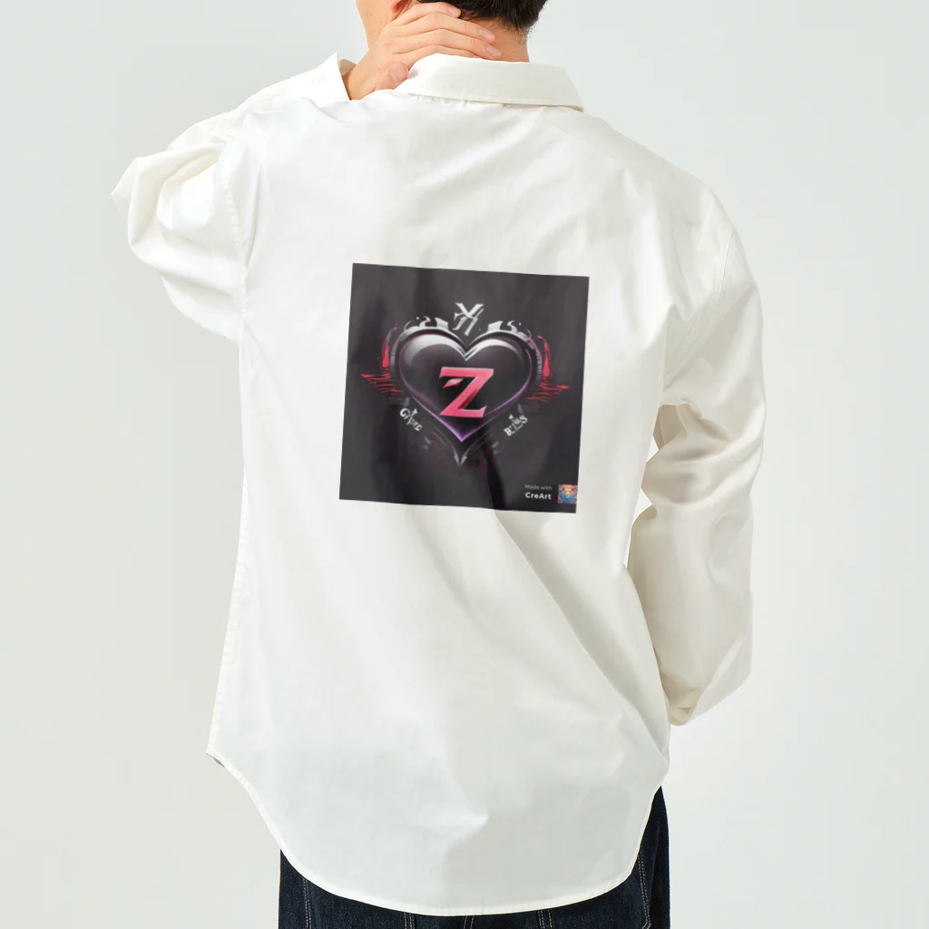 kaya-☆のBlack heart Work Shirt