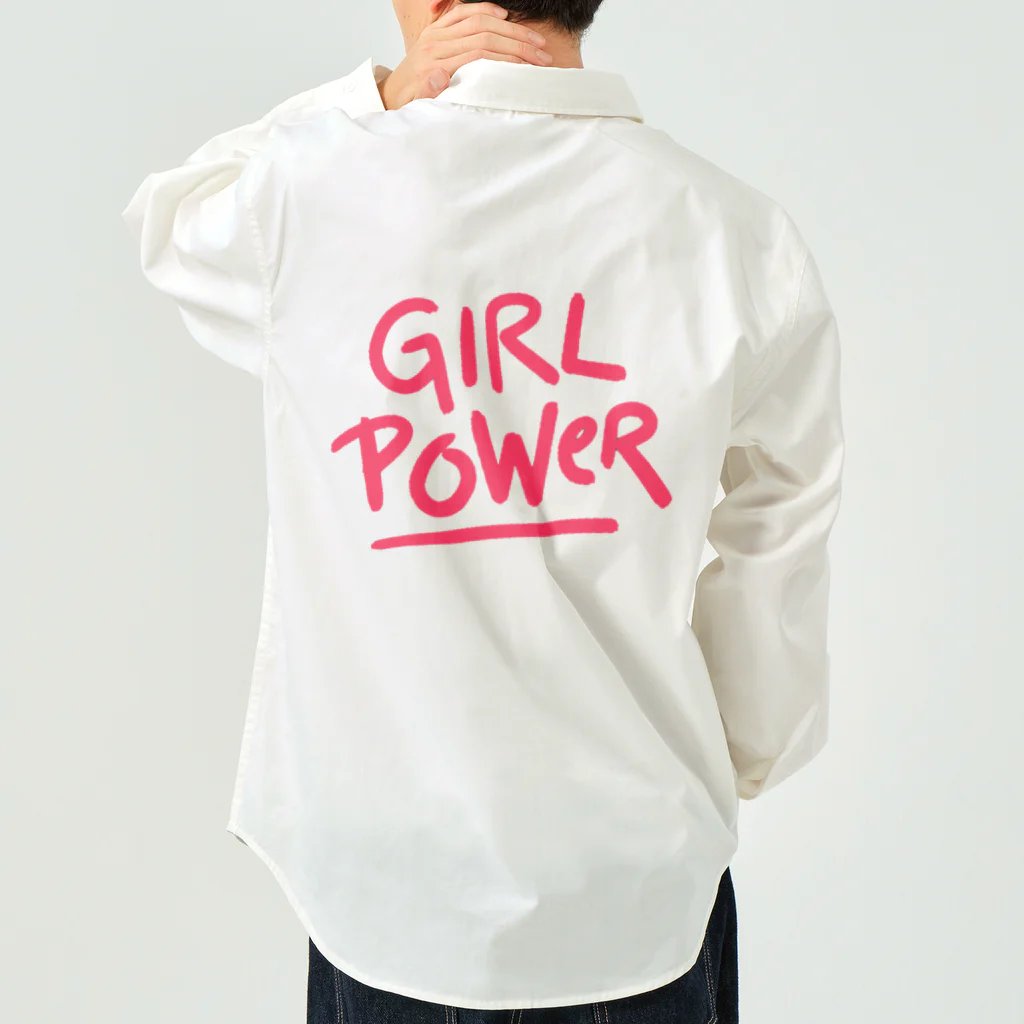 あい・まい・みぃのGirl Power-女性の力、女性の権力を意味する言葉 ワークシャツ