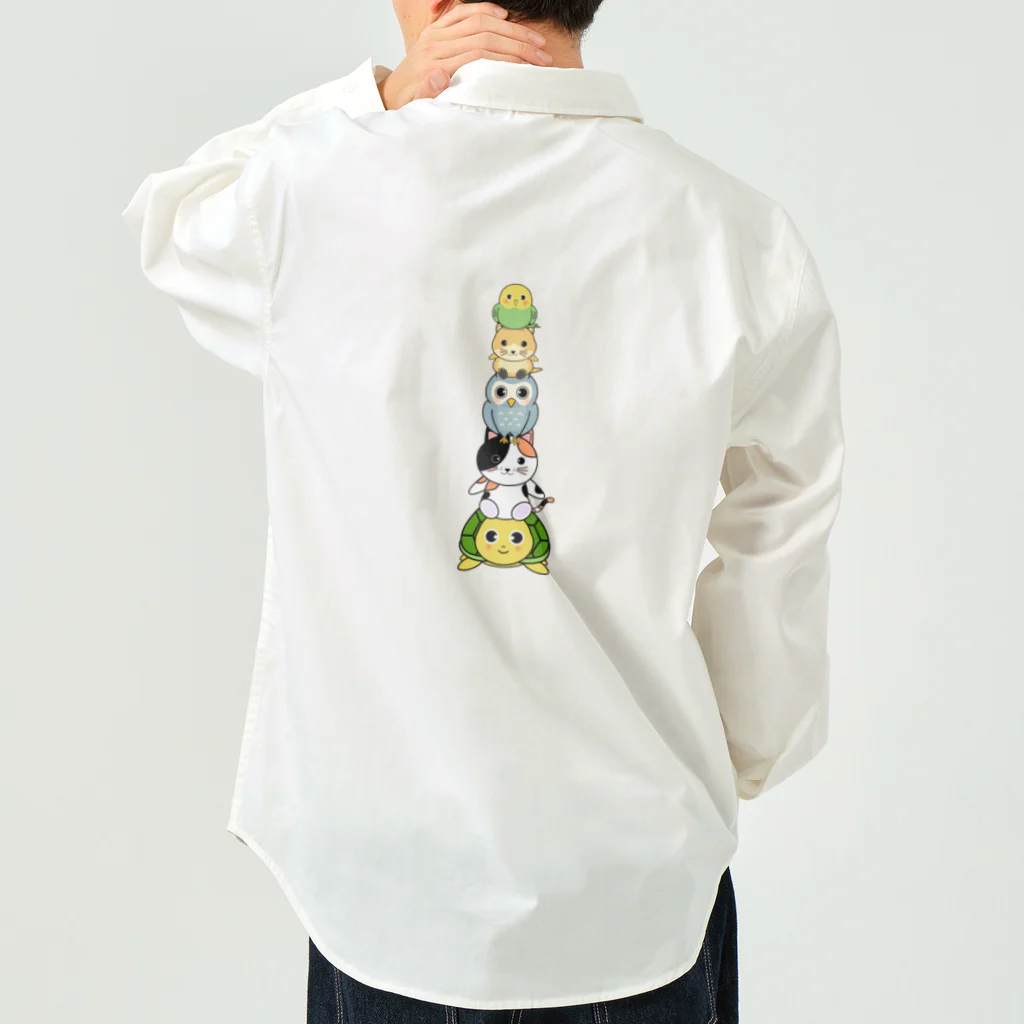 chicodeza by suzuriのアニマルタワ〜 Work Shirt