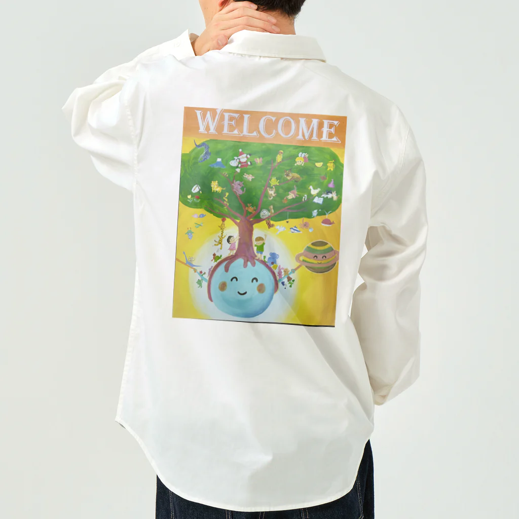 yoko-art-121のwelcome ワークシャツ