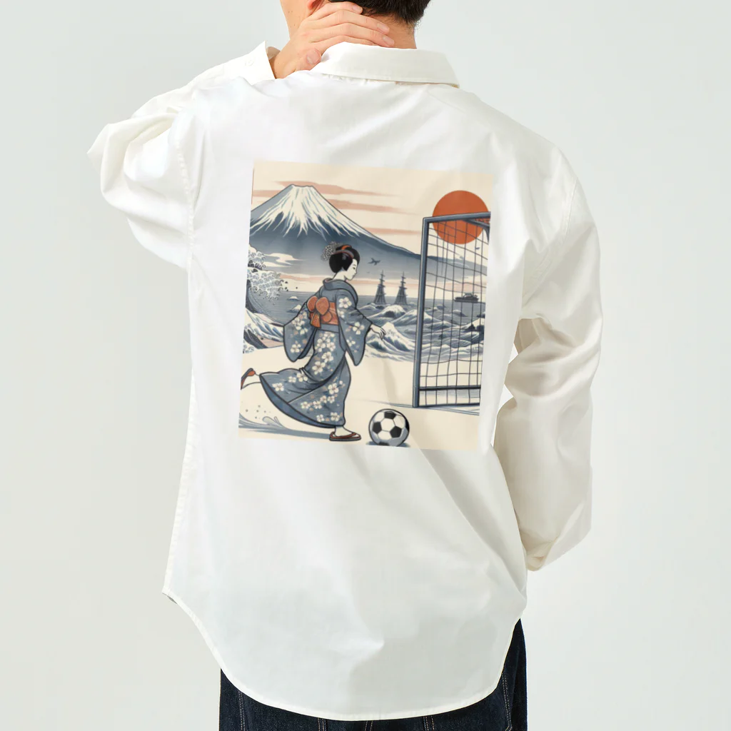 foot8の浮世絵にしてみた3 Work Shirt