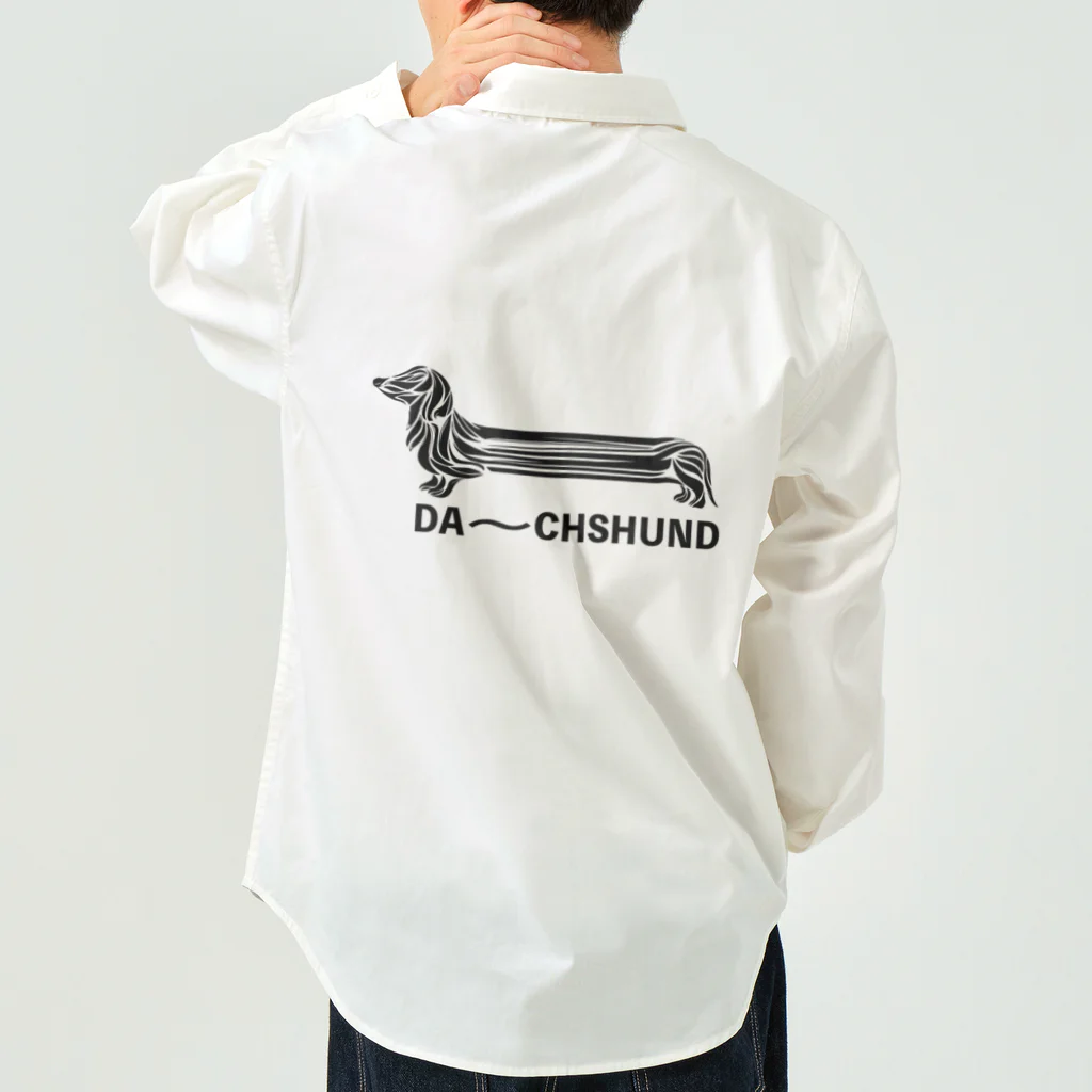 chicodeza by suzuriのダーーーークスフンド Work Shirt