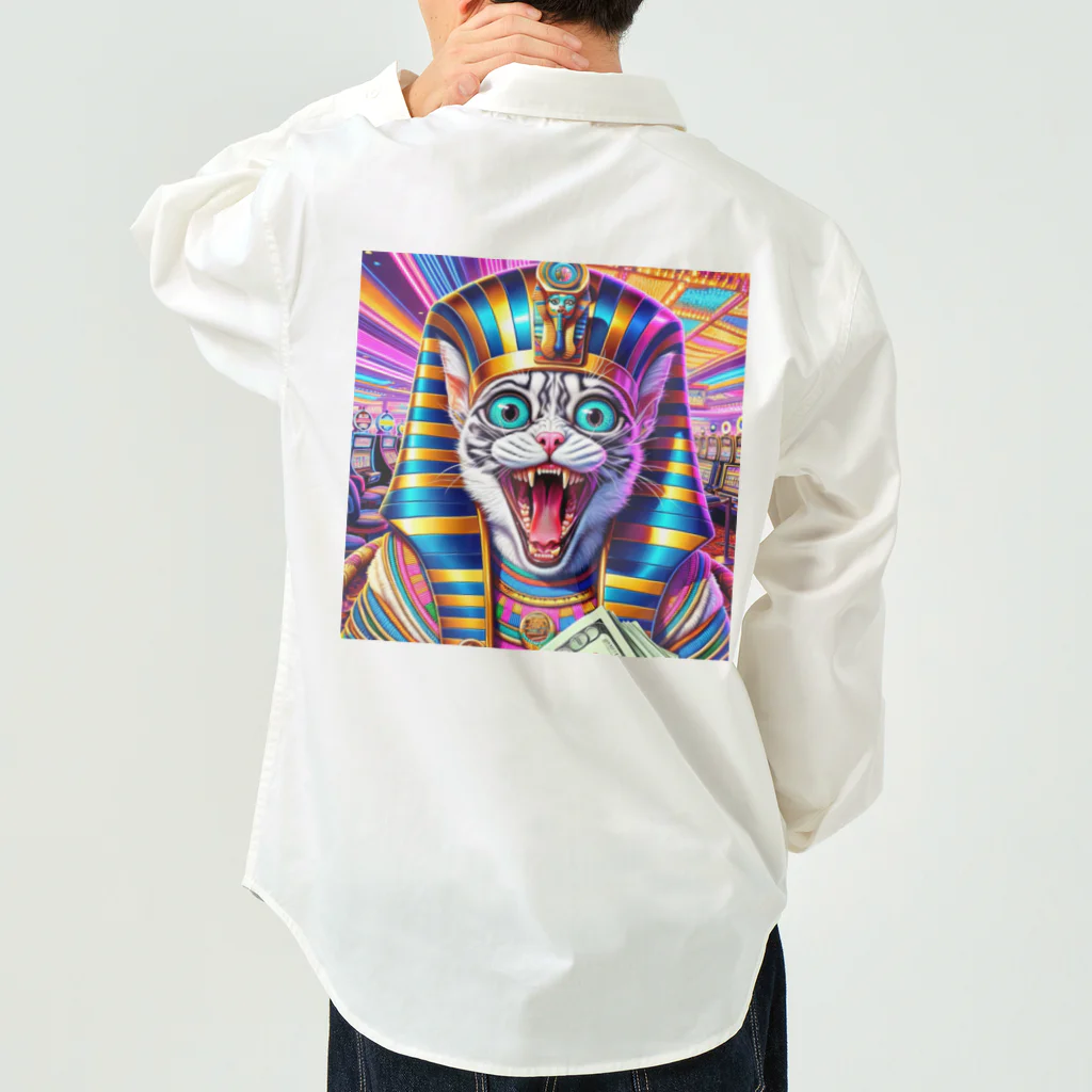 funny-itemsの一攫千金猫 Work Shirt