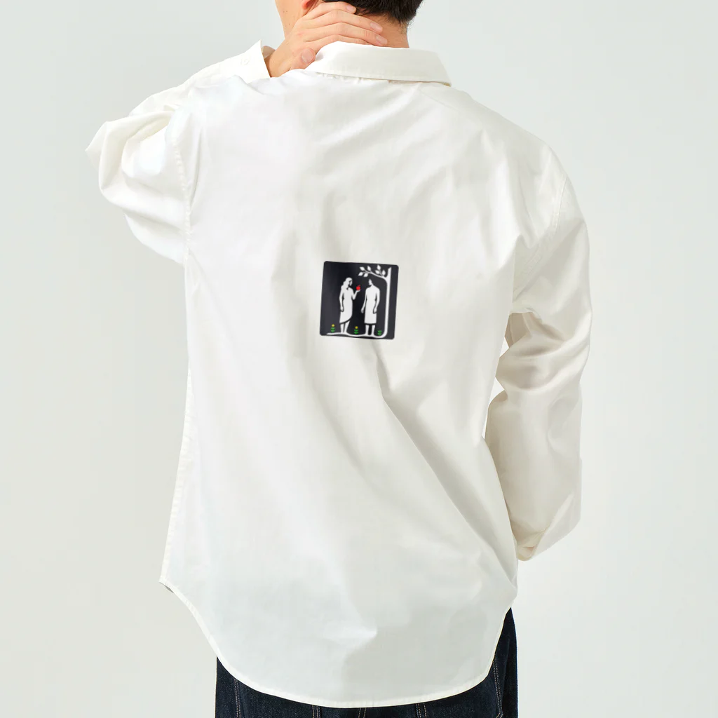 APOJOHNのアダムとエバ Work Shirt