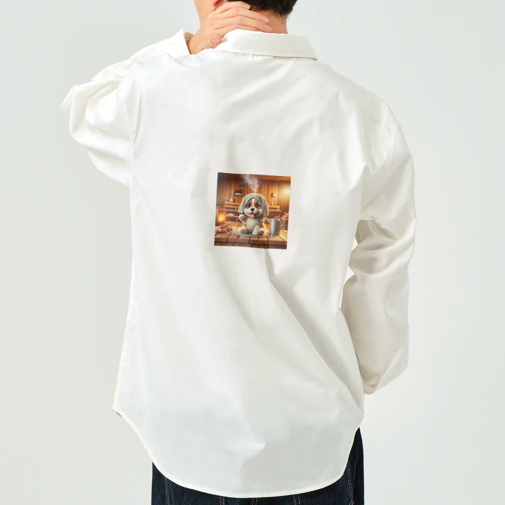 サウナーグッズショップのわんこがサウナ Work Shirt