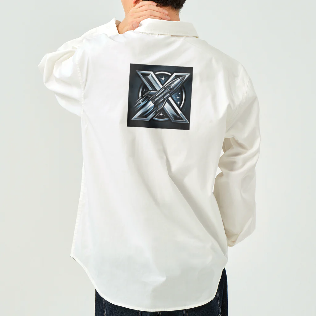 亀蘭タマムシのThe "X" when it comes to rockets. Work Shirt