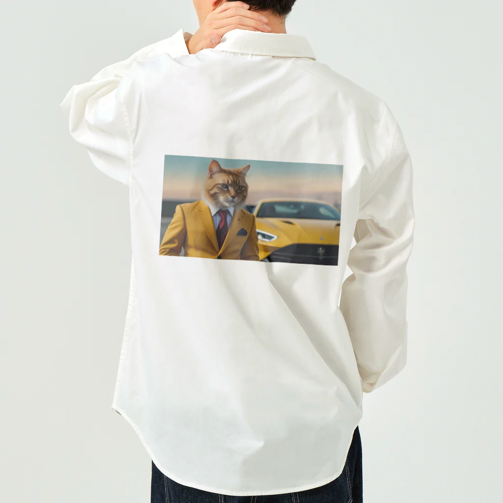 ADOの大富豪の猫 Work Shirt