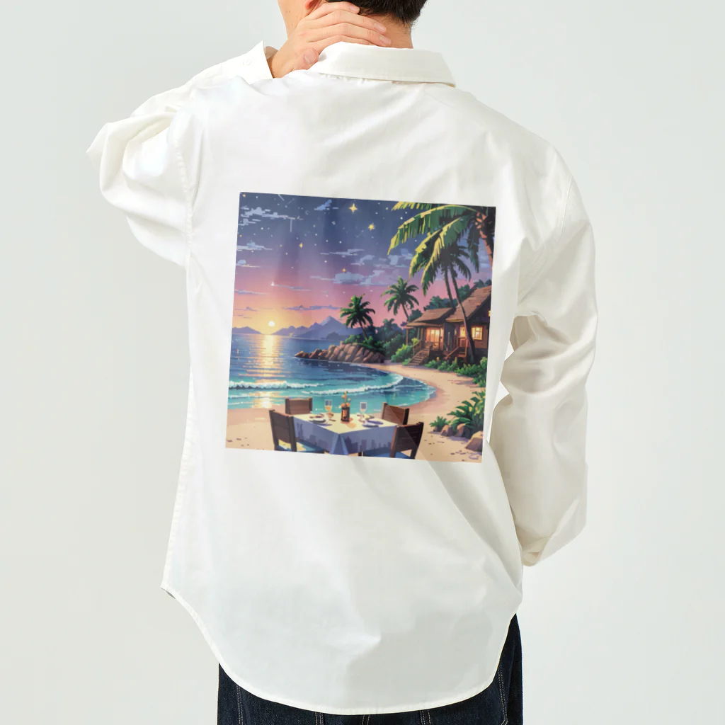 Paradise ExploreのMoonlit Palm Haven Work Shirt