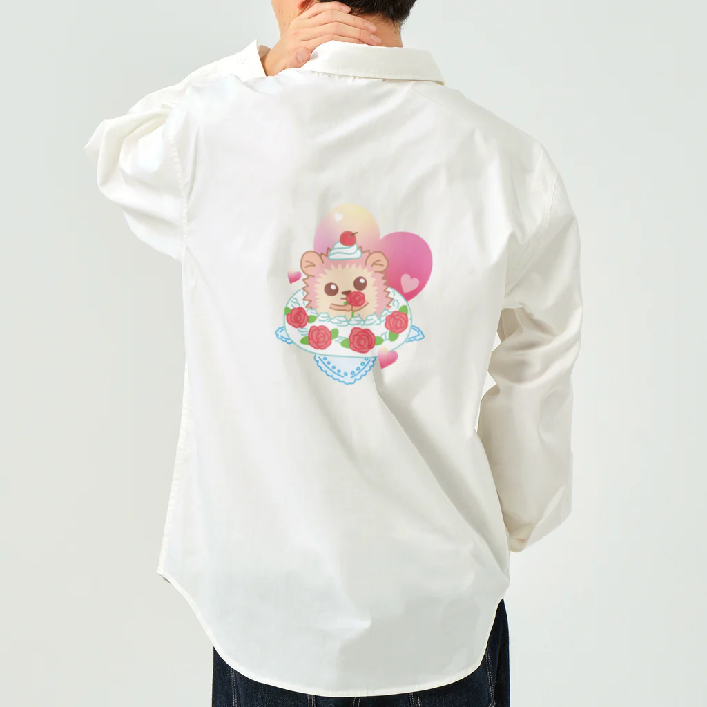 さちあきのおみせのローズケーキハリネズミ Work Shirt