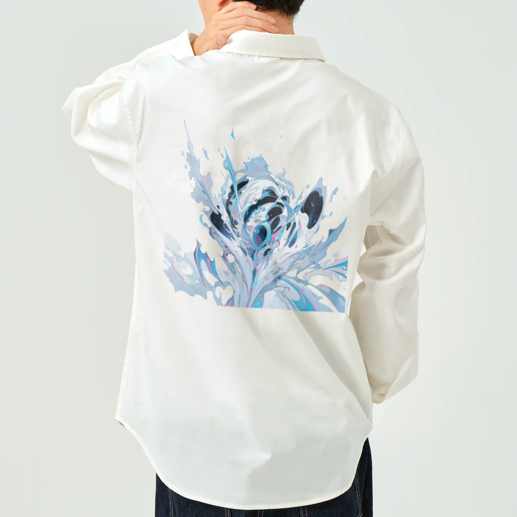 レオレオレオのレオの抽象画アート ワークシャツ
