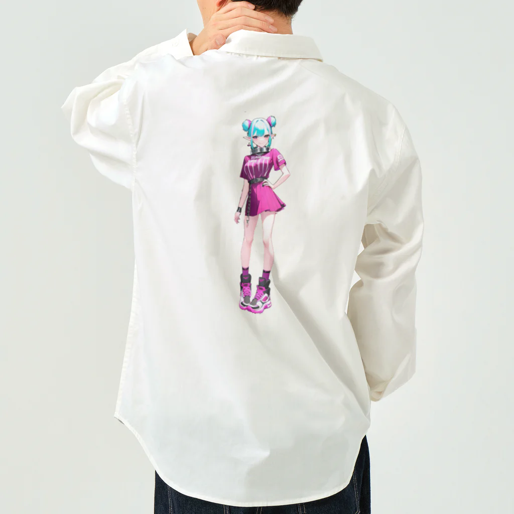 momonekokoの応援するエルフちゃん Work Shirt