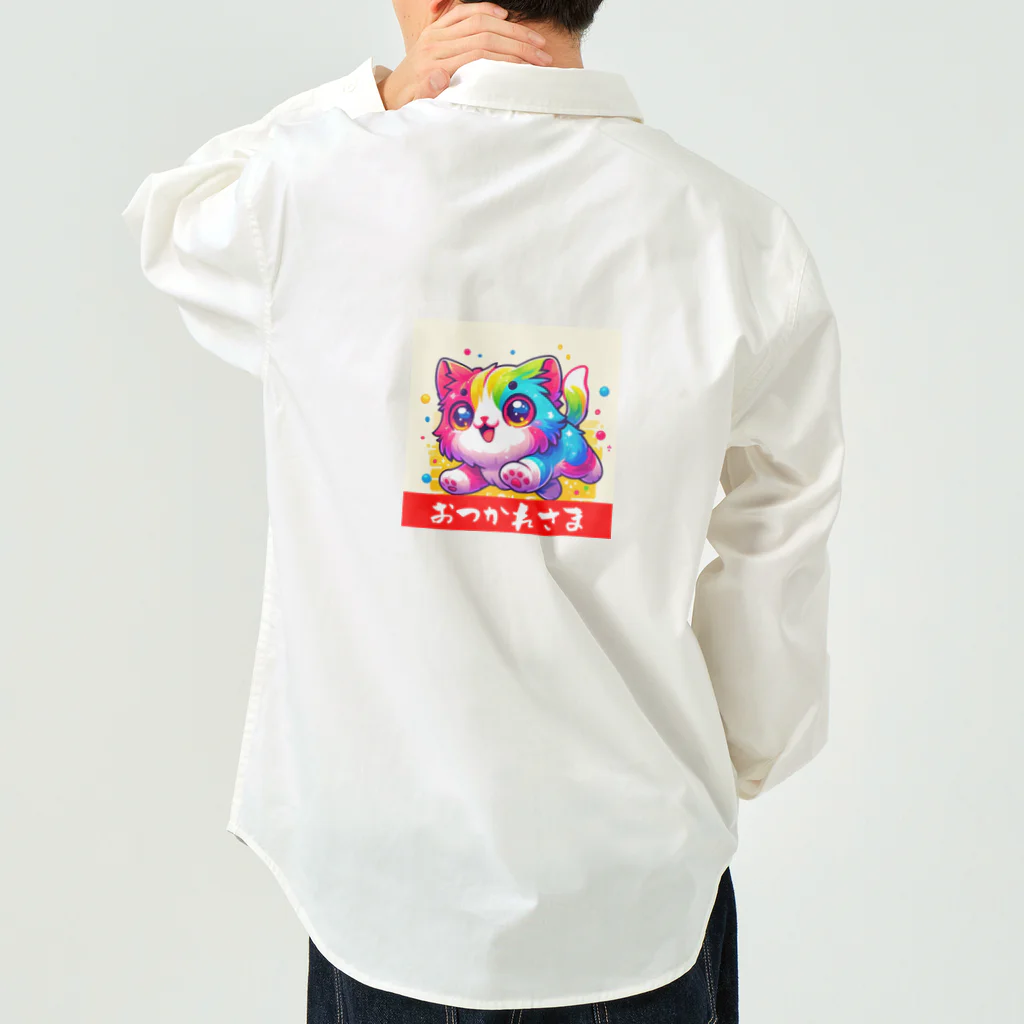 salashigeのかわいいカラフルな猫のキャラクターグッズ Work Shirt