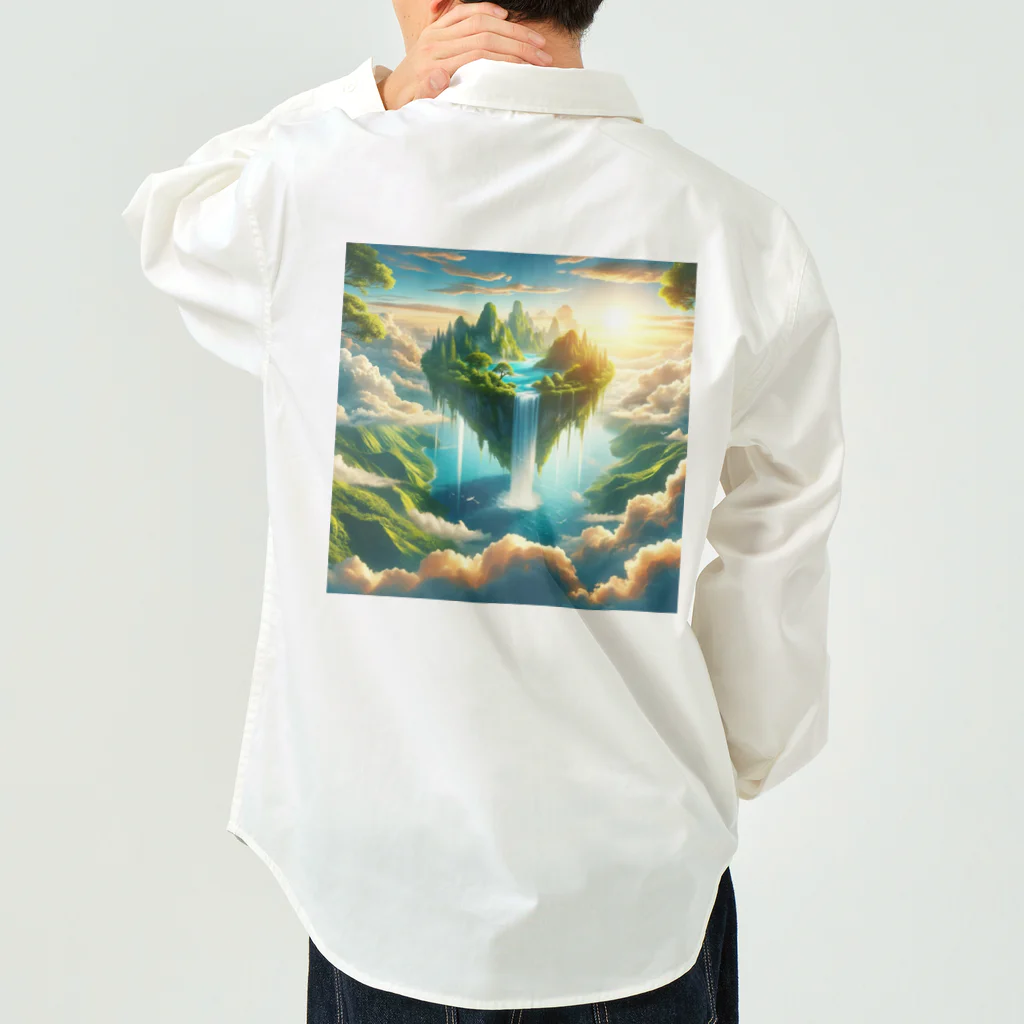 DQ9 TENSIの空高く浮かぶ伝説の島 Work Shirt