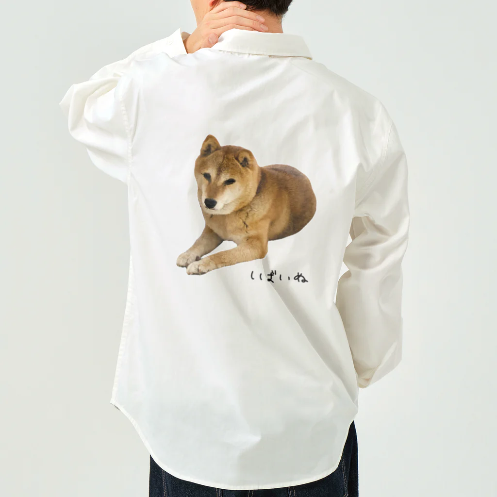 柴犬しばわんこhana873の伏せ？してる柴犬さん Work Shirt