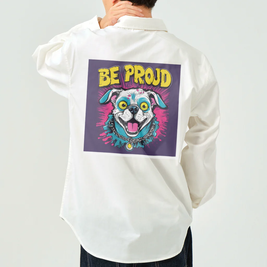 Be proudのBe proudわんちゃんバンドT Work Shirt