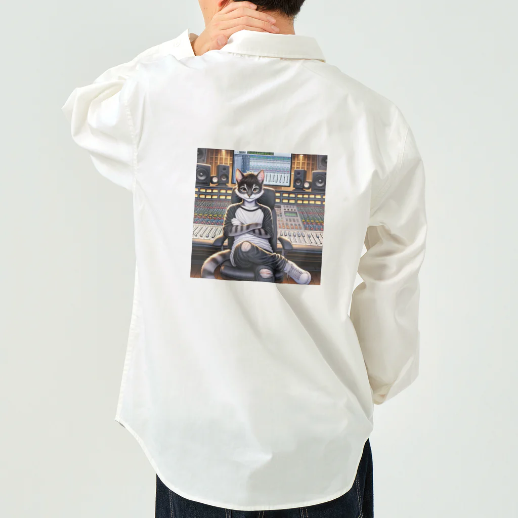 ２５GoodsShopのミキサー猫A Work Shirt