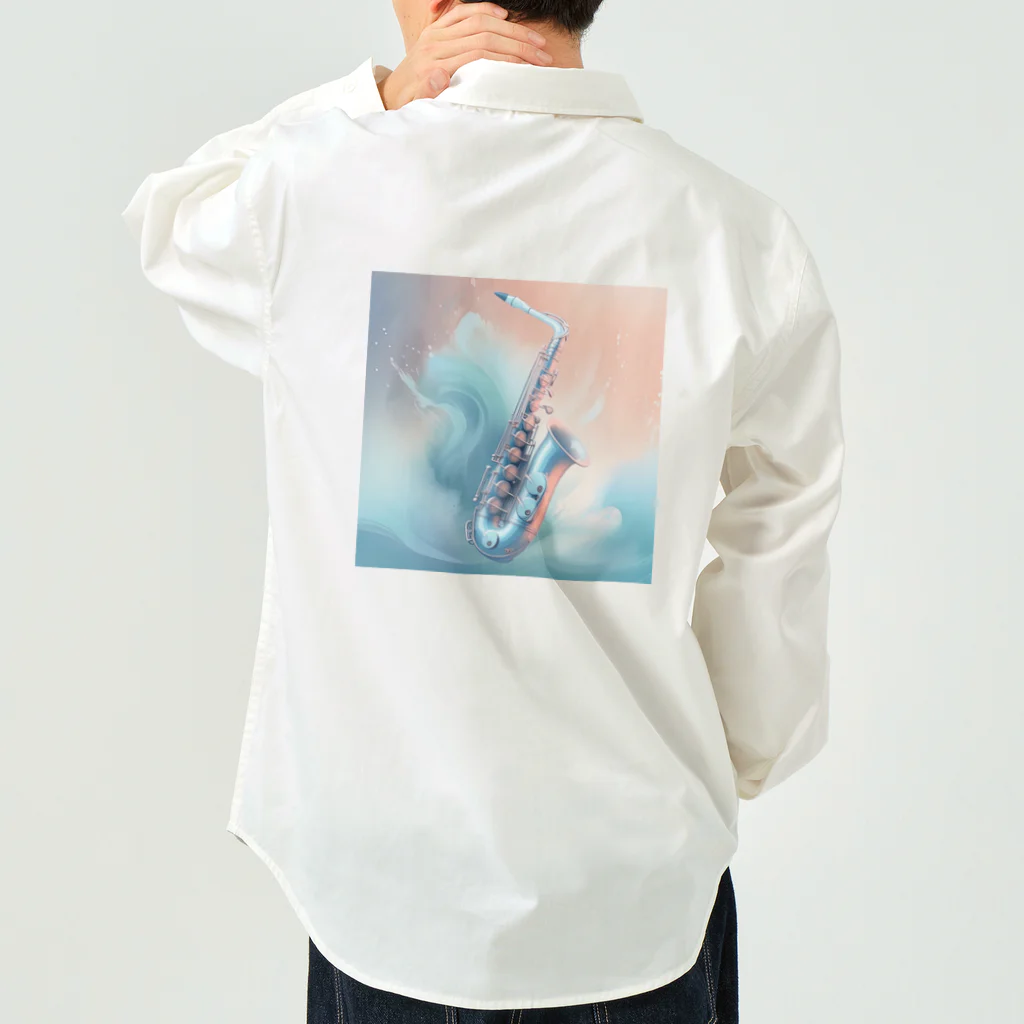 chan-takehaniのサファイアブルーの旋律 Work Shirt