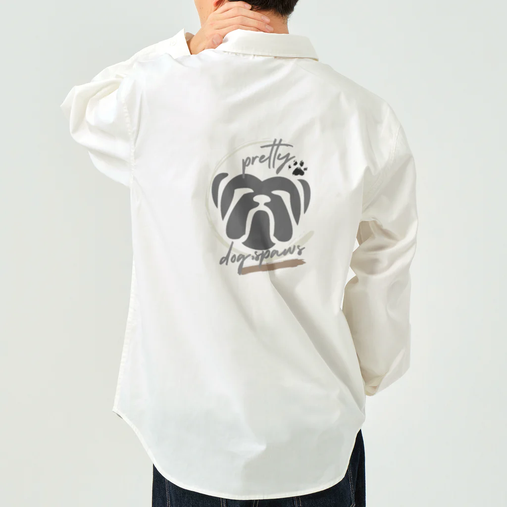 3dog_mamanのブルちゃん Work Shirt