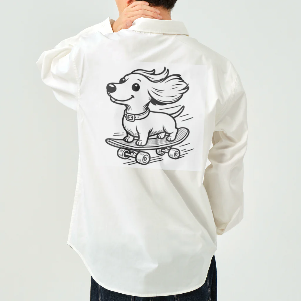 DOG is GOD のスケボー犬ライダー Work Shirt