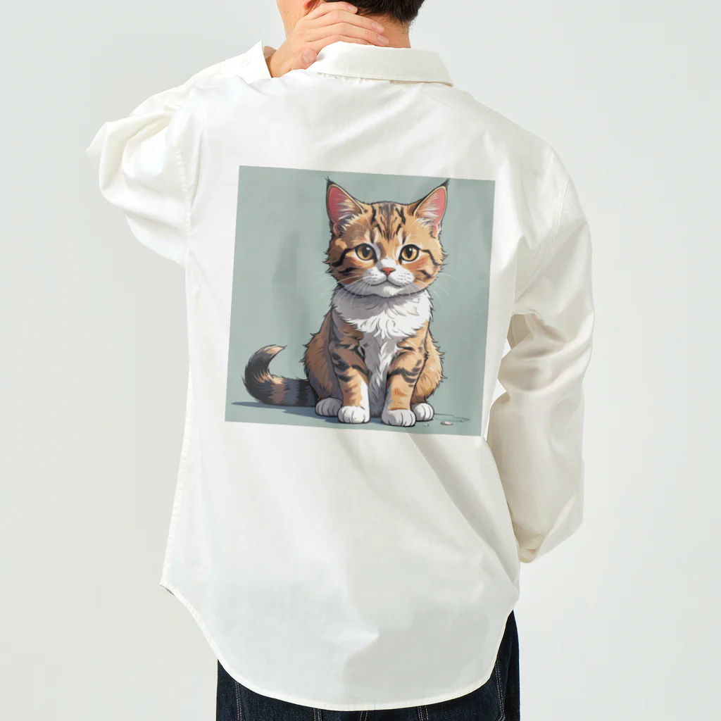 Taka Maker's のお座り子猫 ワークシャツ
