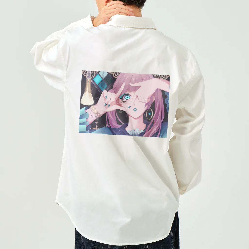 あーとイラスト工房のこっち向いて♡ Work Shirt