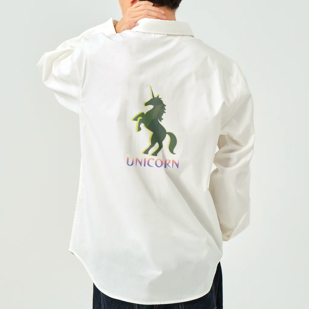 chan-takehaniのユニコーンシンボル Work Shirt