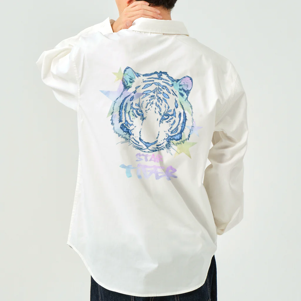 kittonのpastel tiger ワークシャツ