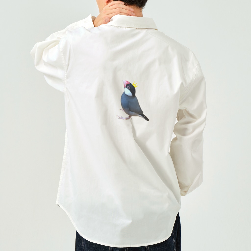 harupink🌸ペット似顔絵illustの文鳥の王様 Work Shirt