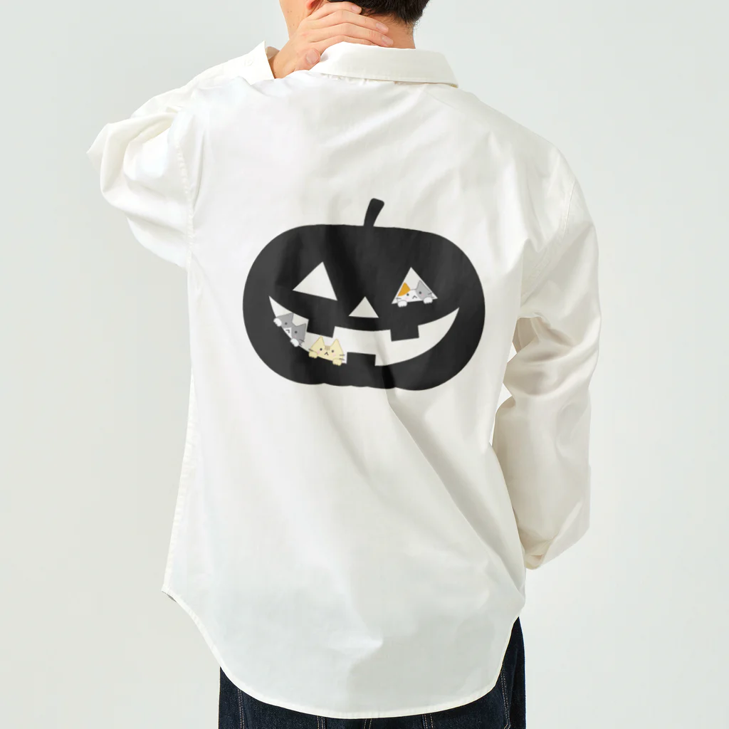 めいぷるのかぼちゃにゃ(シルエット) Work Shirt