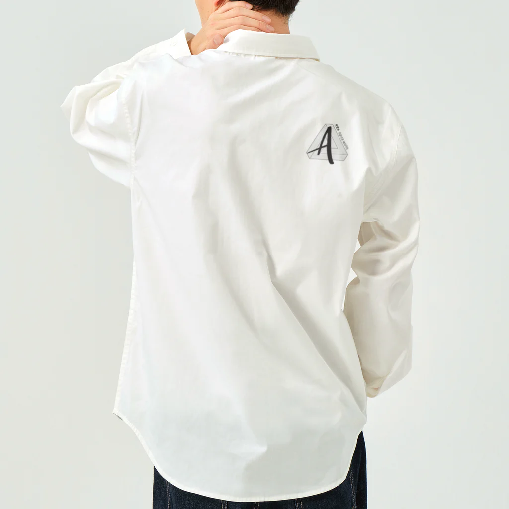 ASA DANCE WORKSの肩裏・左袖(Black LOGO) Work Shirt