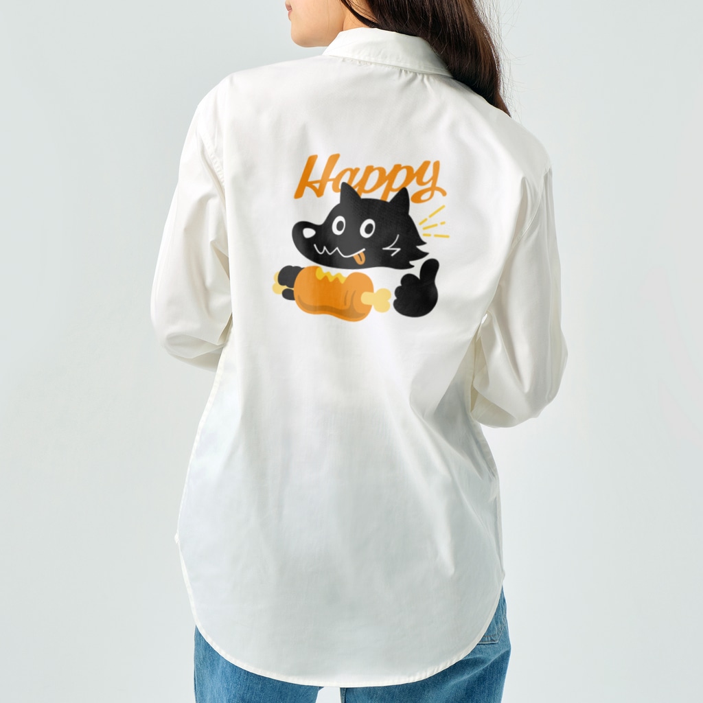 kocoon（コクーン）の満腹ハッピー犬 Work Shirt