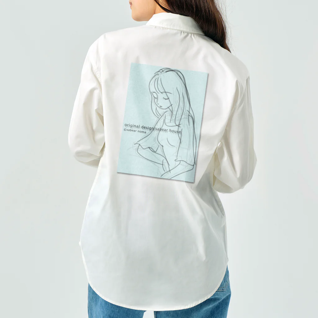 obosa_DENS/SABEAR_shop ＠SUZURIのrough drawing girl-1_ウェア Work Shirt